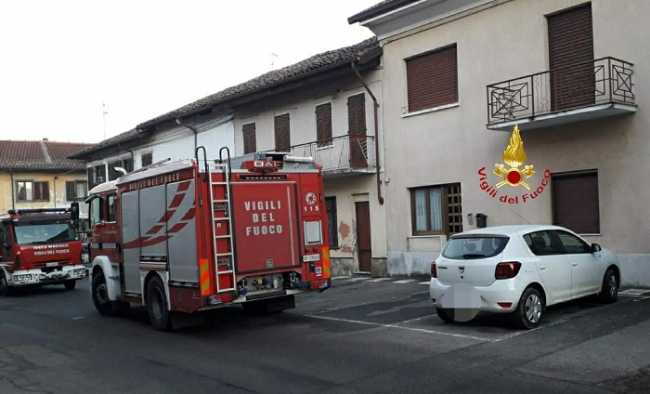 VIGILI DEL FUOCO INCENDIO SANGERMANO