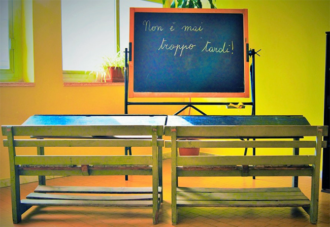 banco scuola legno