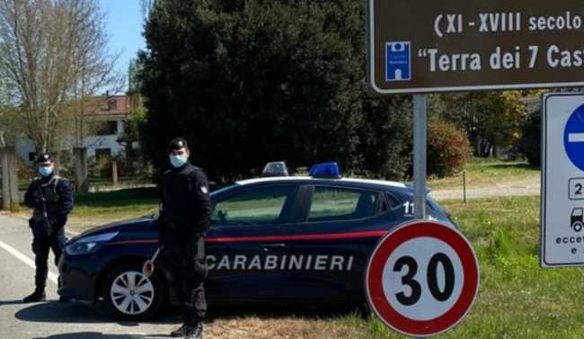 carabinieri buronzo mascherina
