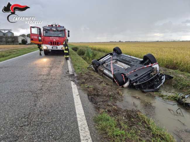 carabinieri san germano salvano automobilista