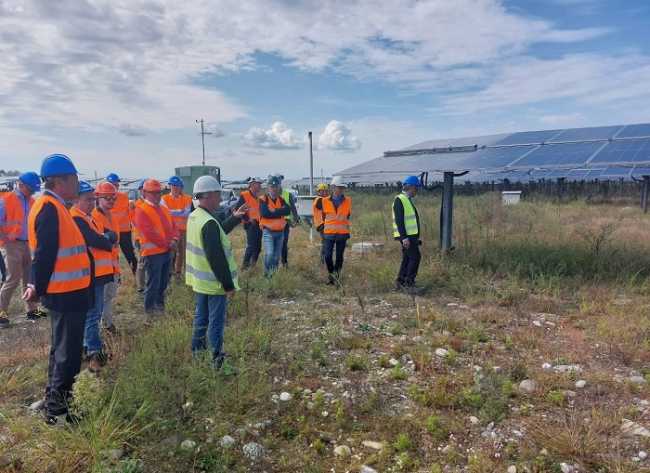 confindustria visita parco solare trino