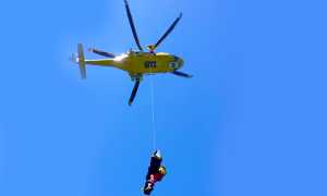 elicottero 118 recupero verricello