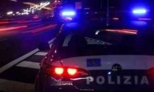 polizia auto stradale notte