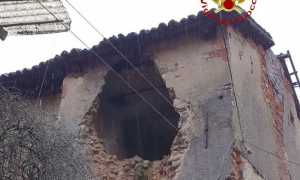 vigili del fuoco cedimento moncrivello