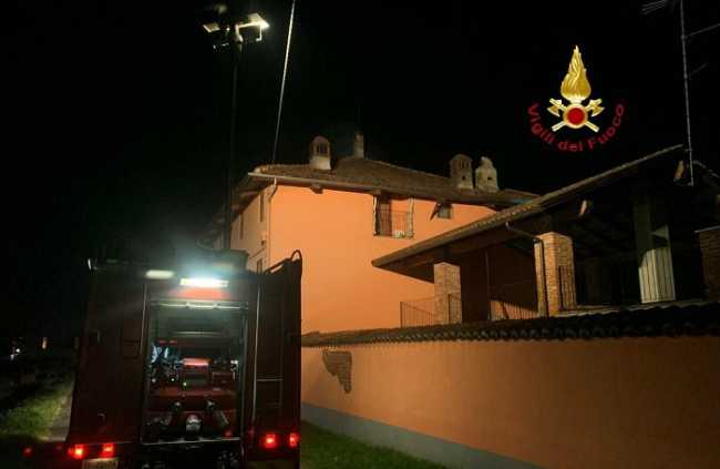 vigili del fuoco incendio crescentino