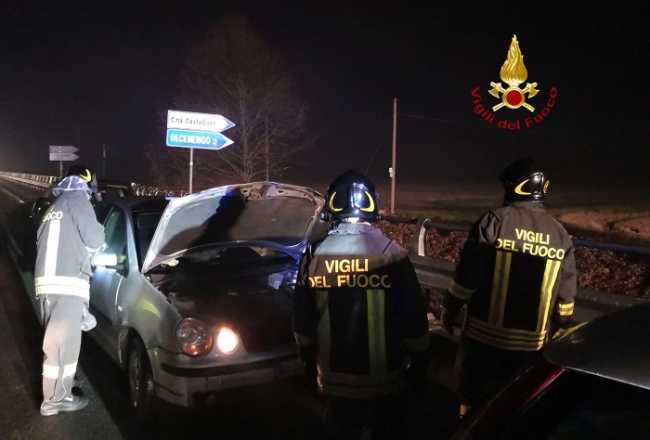 vigili del fuoco incidente sangermano