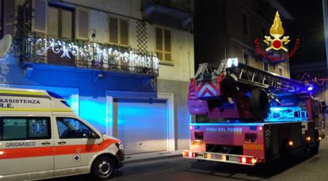 vigili del fuoco soccorso persona quarona