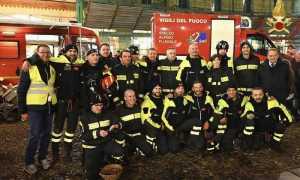 vigili del fuoco vercelli befana